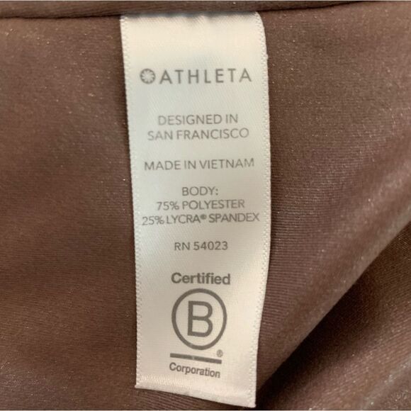 ATHLETA inclination shimmer moto tight sz S Womens Athletic Activewear leggings - Picture 8 of 9